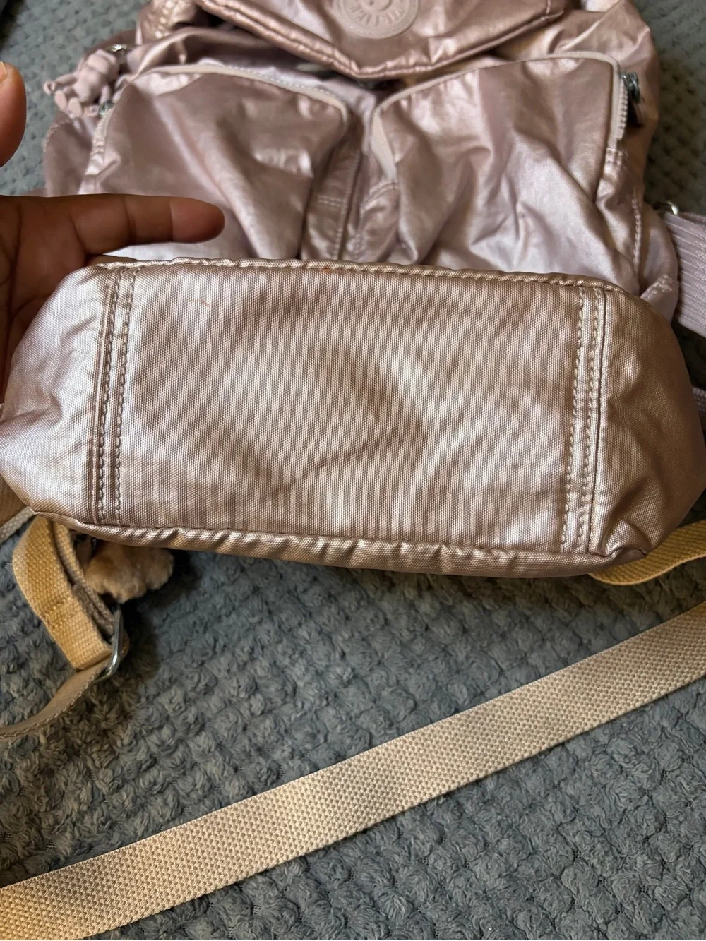 Kipling Metallic Rose Two-Piece Backpack & Crossbody Set